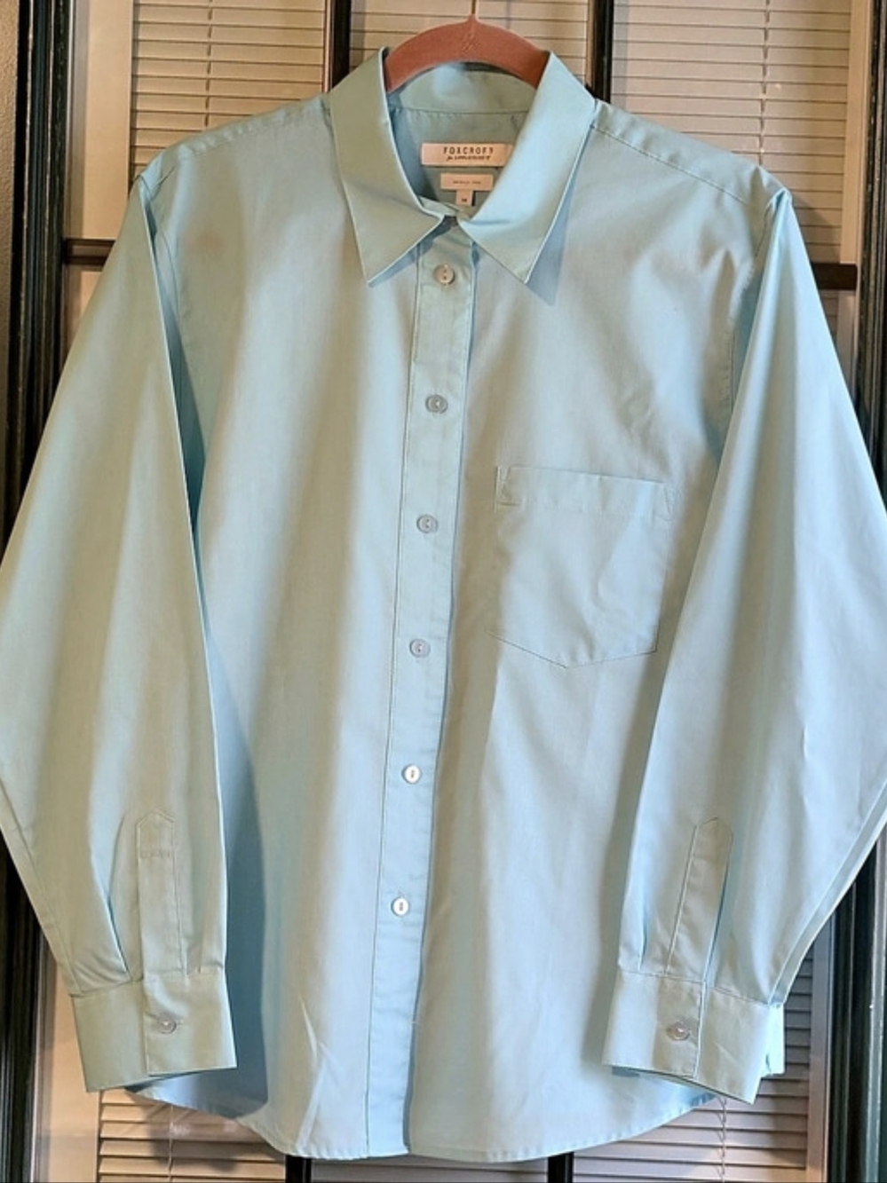 Foxcroft for Appleseed's Wrinkle Free Long Sleeve Button Up Shirt Button Up